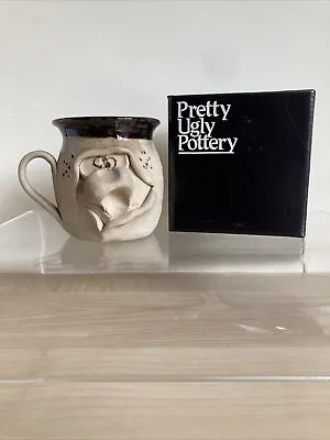 Vintage Ugly Face Mug Pretty Ugly Pottery Wales Stoneware Coffee/Tea New In Box • £10.99