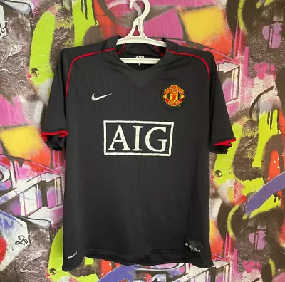 Manchester United 2007 2008 AWAY Shirt Football Soccer Jersey Nike Mens S/M • $34.99