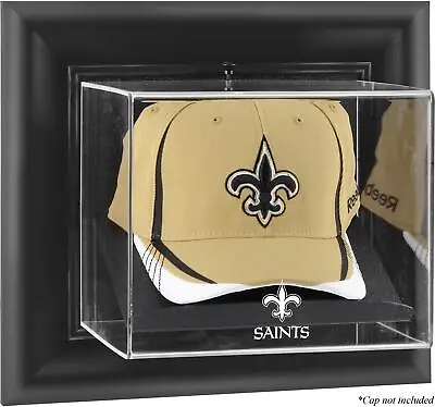 Saints Black Framed Wall-Mountable Cap Logo Display Case - Fanatics • $84.99