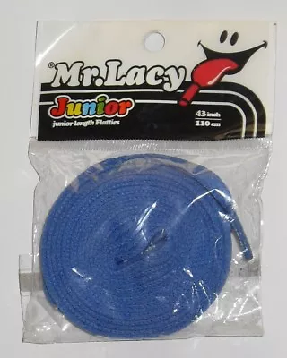 Mr Lacy Flatties Junior Royal Blue Laces 110cm / 10mm • £2.99