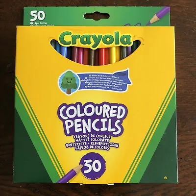 Crayola 50 Coloured Pencils Pack Made With Reforested Wood • £5.99