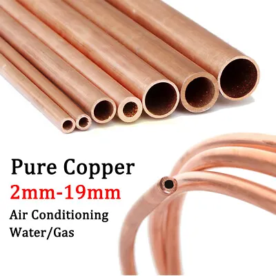 £5.11 • Buy Soft Copper Tube Pipe Coil OD 2mm To 19mm Air Conditioning/Water/Gas All Sizes