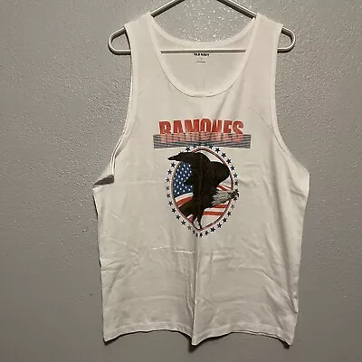 Old Navy Ramones Graphic Gender Neutral Tank Top Size Large • £14.25