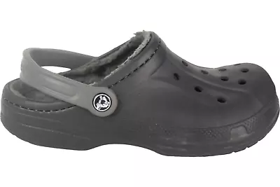 Crocs Classic Black Fleece Lined Size 7 • $19.99