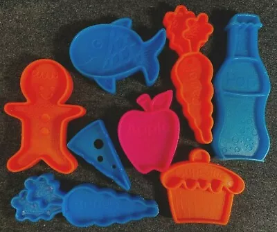 Vintage 1972 Mattel TUFF STUFF Plastic Pretend Play Food Toys - 8 Pieces     • $8.99