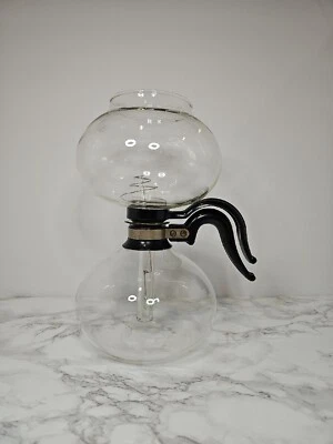 $25 • Buy Vtg 4-8 Cup Pyrex Double Bubble Glass Vacuum Coffee Pot
