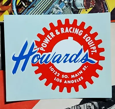 Original VINTAGE Water Decal HOWARDS CAMS Hot Rod Drag Racing NHRA Scta Old Auto • $29.99