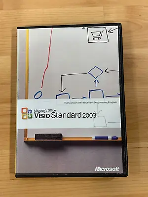 Microsoft Office Visio Standard 2003 With Product Key X10-10216 • $17.50