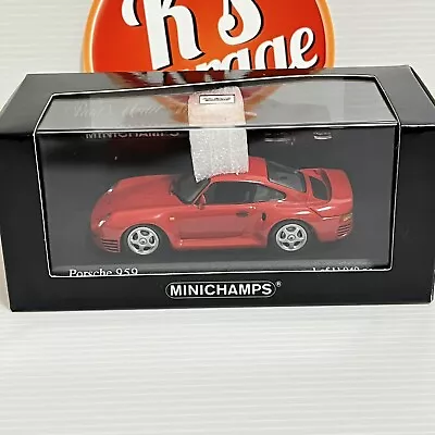 MINICHAMPS 1/43 Porsche 959 Red 1987 400062521 • $50