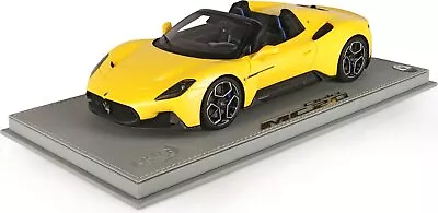 Maserati MC20 CIELO Yellow Genio- Black Wheels With Display Case LE 24 In 1:18 S • $498.36