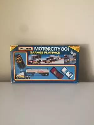 Matchbox - Motorcity - Shell Garage # 1 - MC-801 - 1990 -MIB - Free Post + Track • $1499