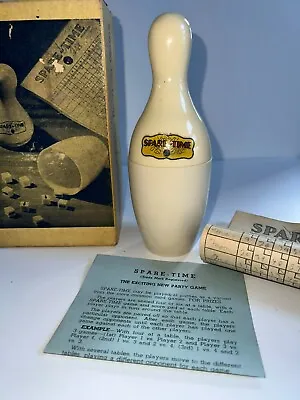 Vintage Spare-Time The Perfect Parlor Bowling Game Original Box • $12.99