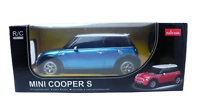 RASTAR 1:14 RC MINI COOPER S REMOTE CONTROL RC Toy Car BLUE - NIB NEW • $47.82