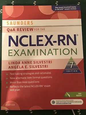 $9 • Buy Saunders Comprehensive Review For The Nclex-RN Examination - 7th Edition 