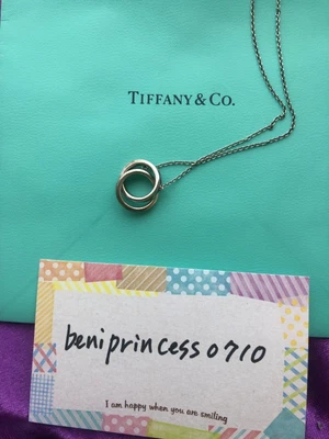 £121.06 • Buy Tiffany & Co. 1837 Interlocking Circles Necklace Sterling Silver 925 No Box