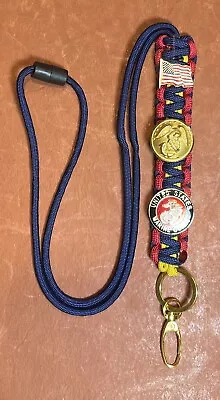 United States Marine Corps Dress Button Paracord ID Lanyard USMC • $20