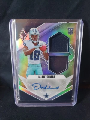 $21.99 • Buy 2022 Panini Phoenix Silver Rookie Duel Patch Auto Sp Jalen Tolbert 133/149 