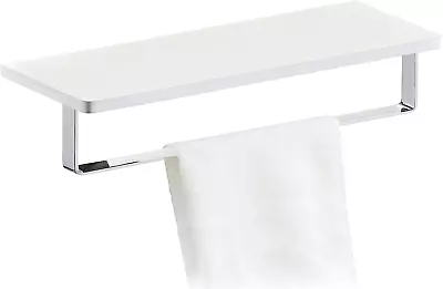 Mock Marble Storage Area With Towel Bar Rack For Chrome • $69.99