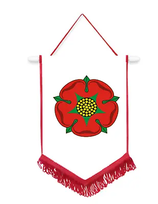 Lancashire Old County Car / Wall Pennant With Red Border Fantastic Souvenir  • £9.99