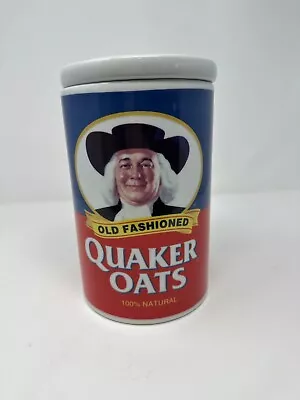 Vintage 1997 QUAKER OATS Ceramic Cookie Jar 120TH Anniversary Limited Edition • $22.99