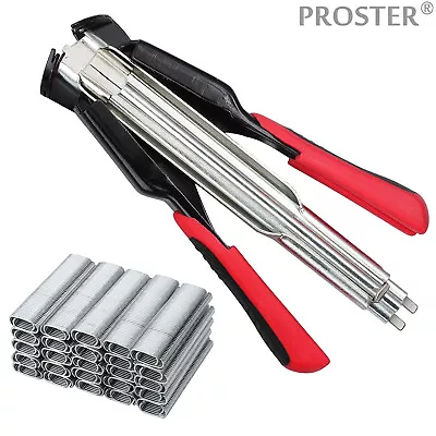 Proster C7 Hog Ring Pliers Gun C Clip Auto Feed Fencing Nailer + 2500X Hogrings • $34.99