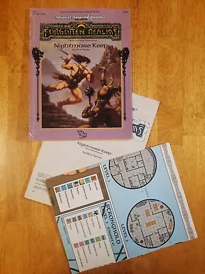 FA2 Nightmare Keep Forgotten Realms Adventure TSR AD&D 2nd Edition 9341 W/map • $25