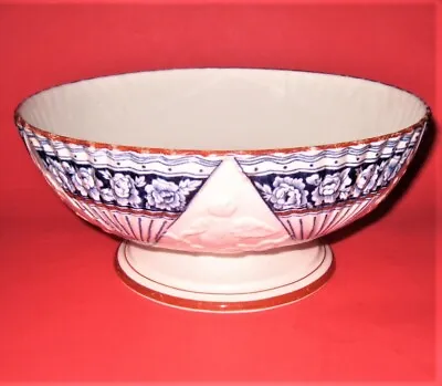 Wedgwood Centerpiece Bowl “fan & Bird” Argenta Ware / Majolica 1883   • $59