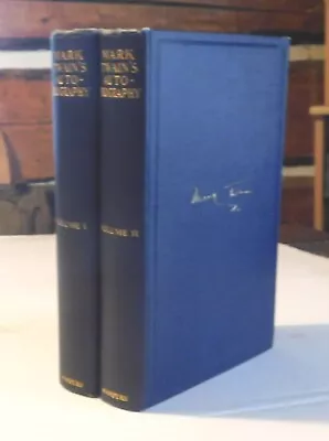 1924 1ST ED. MARK TWAIN'S AUTOBIOGRAPHY - 2 VOLS - Intro By Albert Bigelow Paine • $125