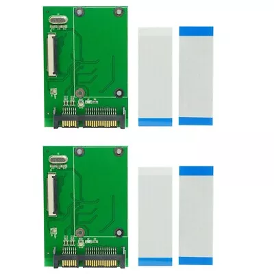 2X 1.8 Inch 40Pin ZIF/ SSD D Hard Disk Drive To 7+15 22 Pin SATA Adapter1278 • £10.79