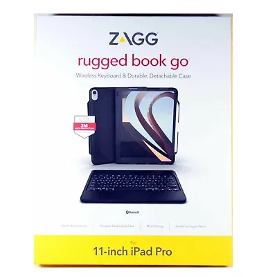 $175 • Buy Zagg Rugged Book Go Keyboard Folio For Ipad Pro 11-inch 2018 *return1* 103102335