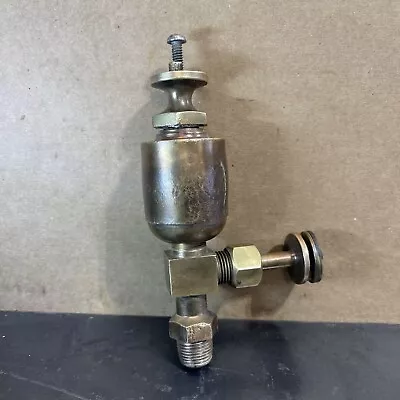 Antique Brass Detroit Oiler Lubricator 3/8 Hit Miss Steam Engine Parts LE • $75
