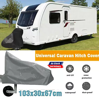 Universal Caravan Hitch Cover Tow Hitch Cover Caravan Drawbar Trailer Protector • $17.09