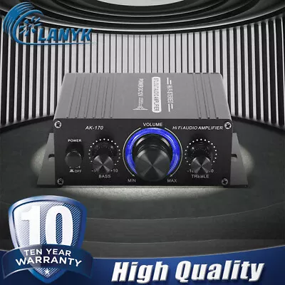 DC HiFi Power Amplifier 12V Mini Small Audio Digital Stereo Car FM AMP Remote • $15.96