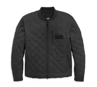 Harley-Davidson® Men's Riding Jacket Quilted Waxed Canvas Black (S) 97135-22VM • $199.99