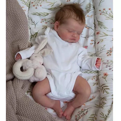 Sleeping Reborn Baby Dolls 18Inch Preemie Lifelike 3D Vinyl With Veins Art Doll • $153.99