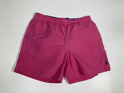 RALPH LAUREN Swim Shorts - Size Large W34 - Pink - Great Condition - Men’s • £39.99