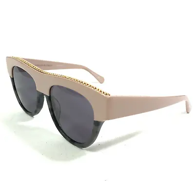 Stella McCartney Sunglasses SC0017S 004 Nude Tortoise Square With Purple Lenses • $129.99