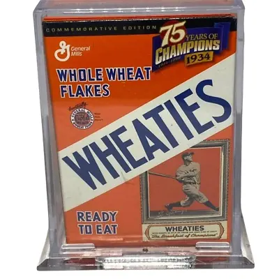 $14.95 • Buy 1999 75th Wheaties Collectibles 24K Gold Signature Mini Cereal Box Lou Gehrig