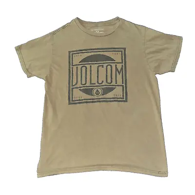 Volcom Shirt Adult Medium Brown Outdoors Skateboard Skating Casual Mens • $1.10