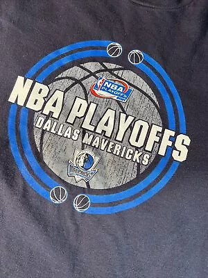 Dallas Mavericks Vintage T Shirt NBA Playoffs 2001 Sz Large • $8