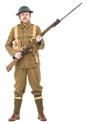 £395 • Buy WW1 British Army Uniform With Webbing And Helmet - Made To Order