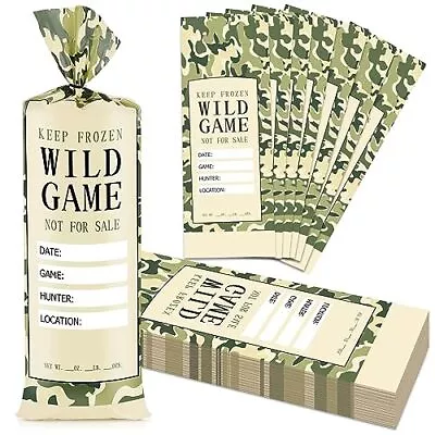 140 Pack 1Lb Wild Game Freezer Bags Hunting Meat Packaging For Ground Meat • $20.96