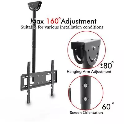£18.95 • Buy LCD LED TV Monitor Ceiling Roof Bracket Hanging Mount Tilt Swivel 32-70  Inch