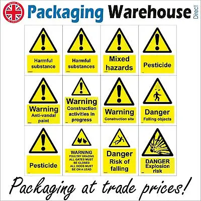 £10.95 • Buy Harmful Substances Signs Hazards Warning Danger Poultry Paint Pesticide GBP011