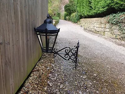 Brass Victorian Style Wall Lamp/light/lantern Coach House Garden Barn Outside • £350