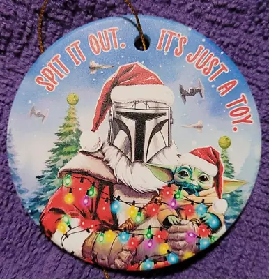 Mandalorian Baby Yoda Christmas Ornament (v. Nice) • $16