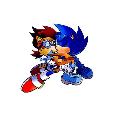 $5.99 • Buy Sonic The Hedgehog & Sally Acorn (Archie Kiss) Vinyl Sticker