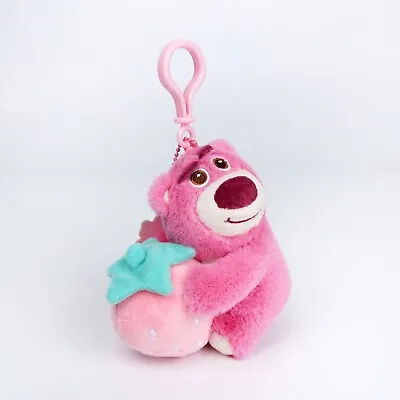 Toy Story Lotso Bear Plush Keychain Keyring Bag Charm Coin Purse Pom Pendant • £7.99