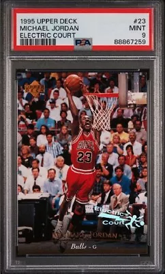 1995 Upper Deck Electric Court #23 Michael Jordan Hof Psa 9 • $59.99