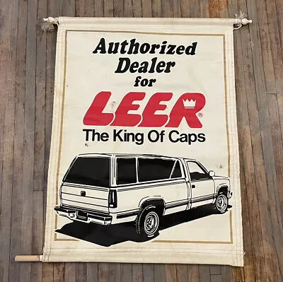 VTG Authorized Dealer For LEER The King Of Caps Flag Banner Mancave Sign 27X37 • $48.99